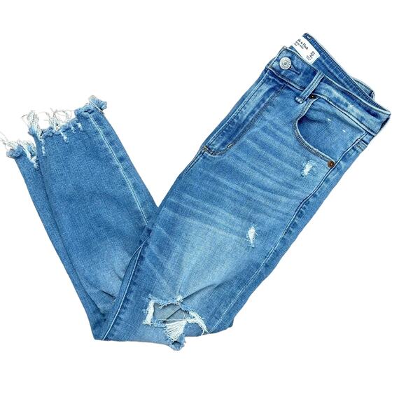 Abercrombie & Fitch Jeans The Super Skinny Ankle High Rise 27 XS - Picture 1 of 4